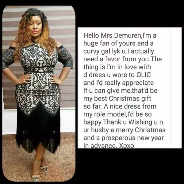 Toolz Refuses To Give Out Her Dress To Fan For Fear Of Stolen Destiny (photos)